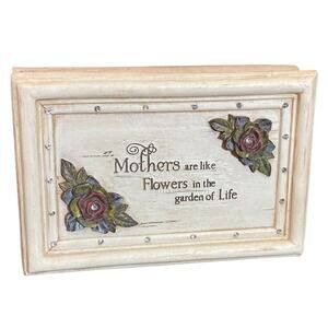 Sankyo Musical Jewelry Box Plays Wind Beneath my Wings Mother's Day Gift Mom GUC
